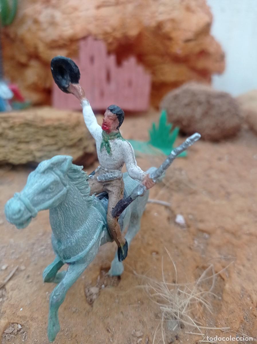 Figuras de goma y PVC: Vaquero y caballo de comansi - Foto 1
