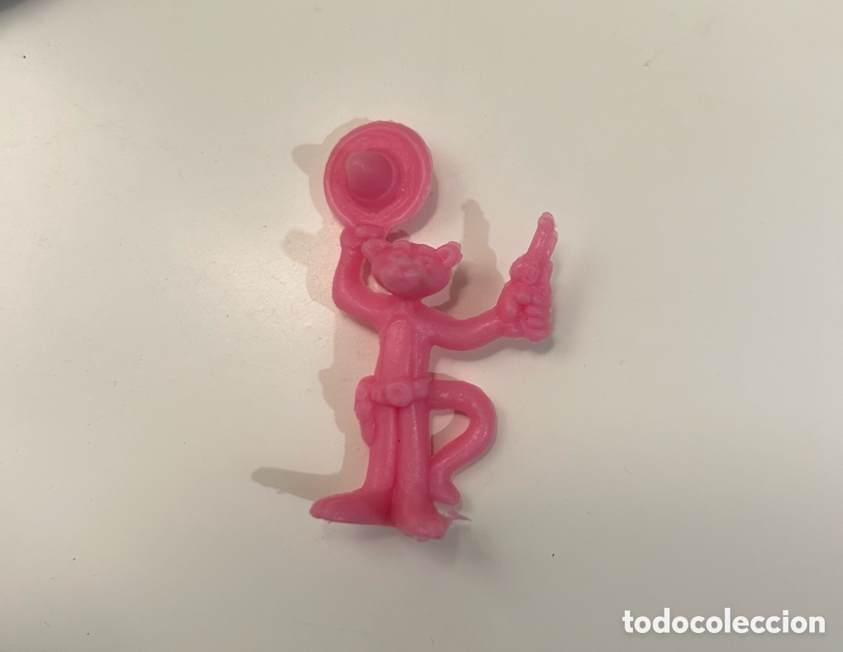 Figuras de goma y PVC: ANTIGUA FIGURA DUNKIN. LA PANTERA ROSA VAQUERO. 1996