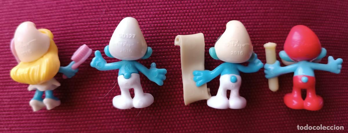 Figuras de goma y PVC: 4 Pitufos ( PEYO) 2016 - Foto 2
