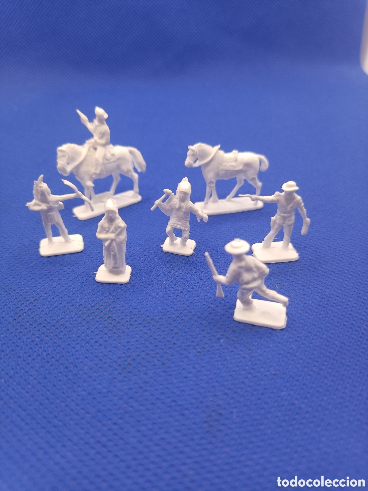 Figuras de goma y PVC: Figuaras indios vaqueros oeste Montaplex - Foto 2
