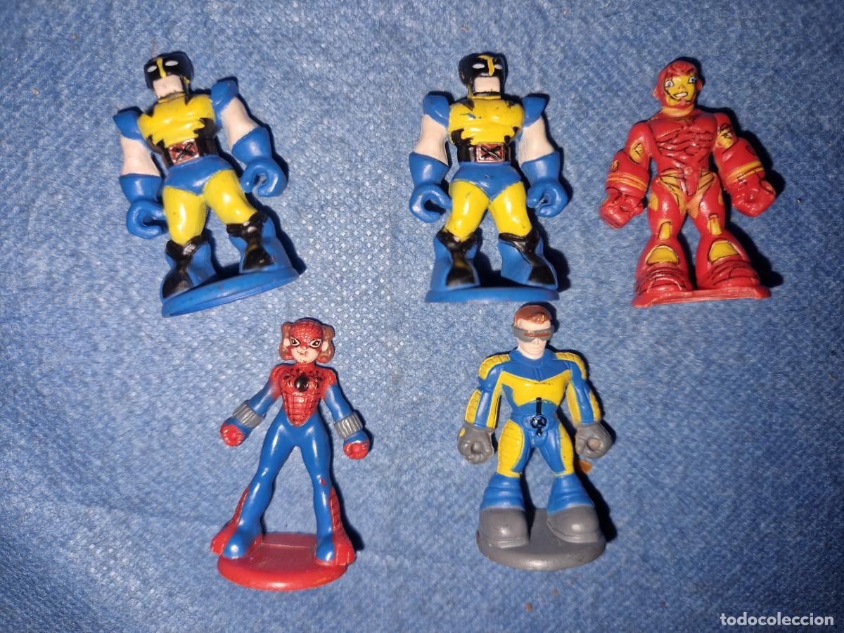 Figuras de goma y PVC: SUPER HERORES MARVES FIGURAS KINDER