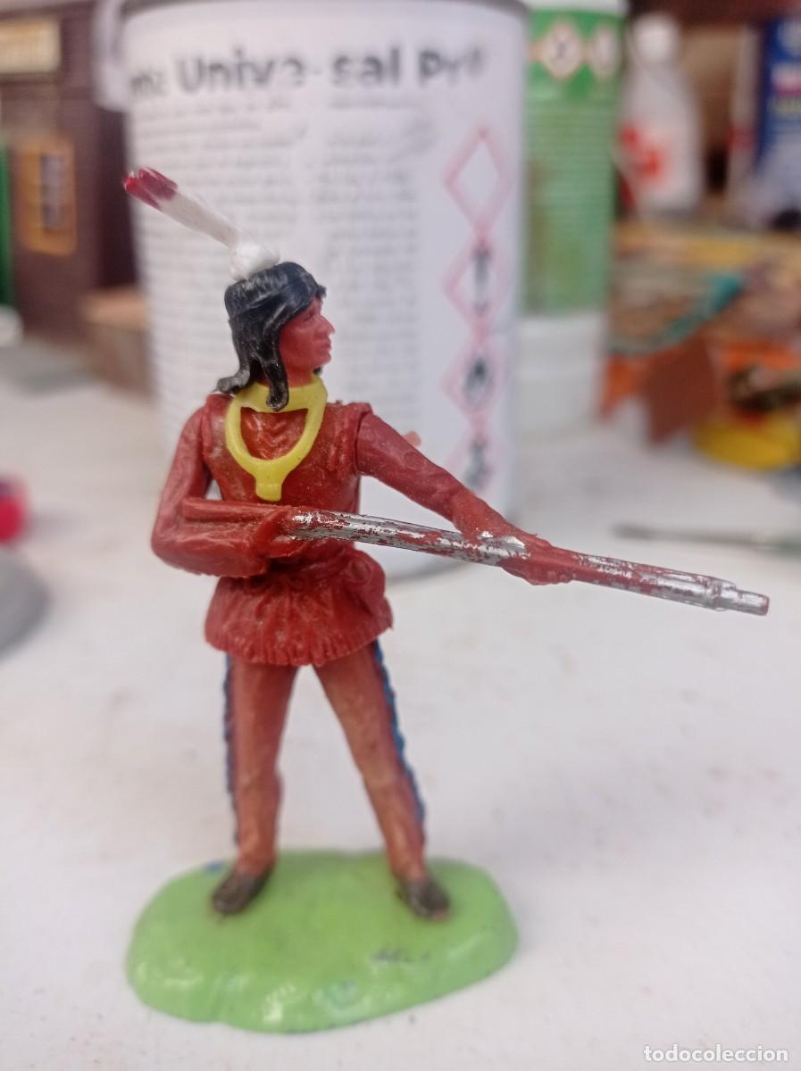 Figuras de goma y PVC: Indio de elastolin jecsan - Foto 1