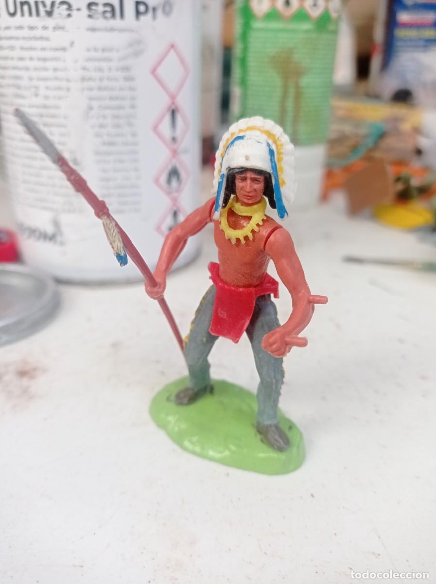 Figuras de goma y PVC: Indio de elastolin jecsan - Foto 1
