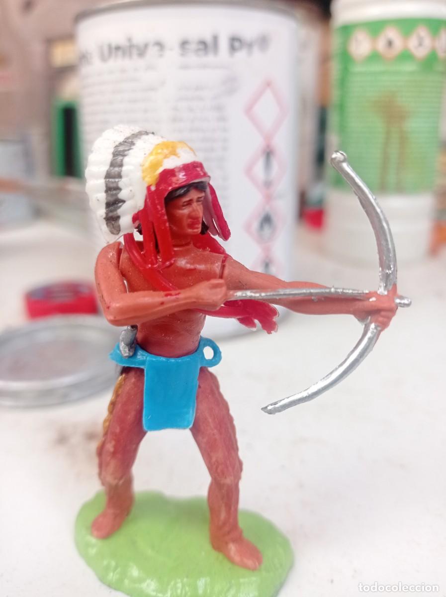 Figuras de goma y PVC: Indio de elastolin jecsan - Foto 1