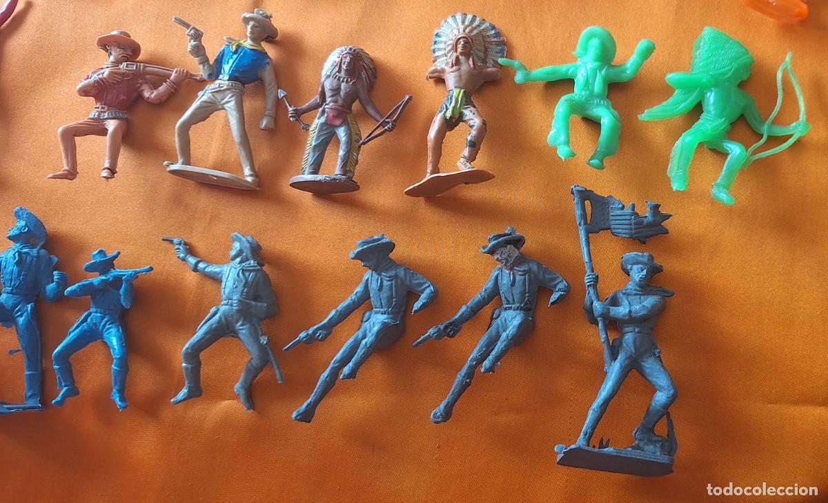 Figuras de goma y PVC: Lote Indios y Vaqueros de Pl&aacute;stico - Comansi - Jecsan - Reamsa - - Foto 4