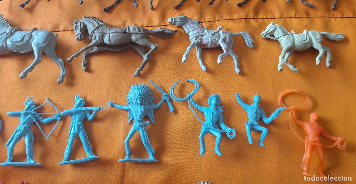 Figuras de goma y PVC: Lote Indios y Vaqueros de Pl&aacute;stico - Comansi - Jecsan - Reamsa - - Foto 5