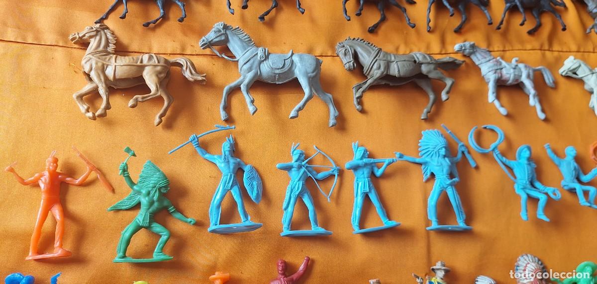 Figuras de goma y PVC: Lote Indios y Vaqueros de Pl&aacute;stico - Comansi - Jecsan - Reamsa - - Foto 6
