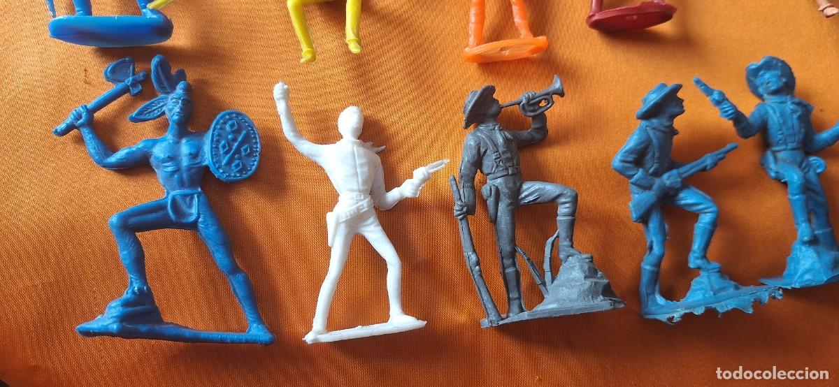 Figuras de goma y PVC: Lote Indios y Vaqueros de Pl&aacute;stico - Comansi - Jecsan - Reamsa - - Foto 11