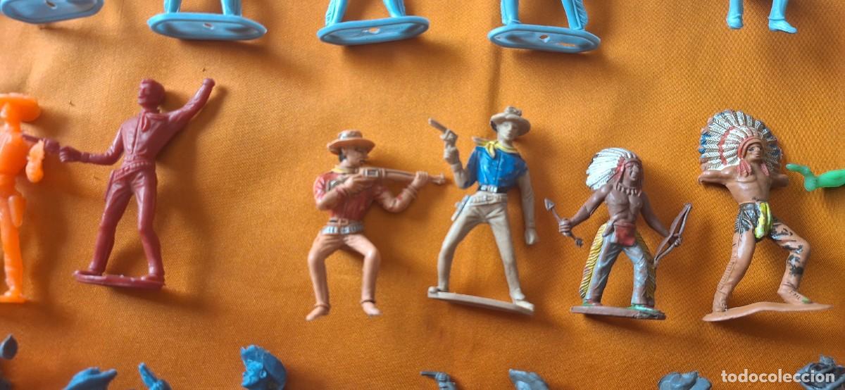 Figuras de goma y PVC: Lote Indios y Vaqueros de Pl&aacute;stico - Comansi - Jecsan - Reamsa - - Foto 13