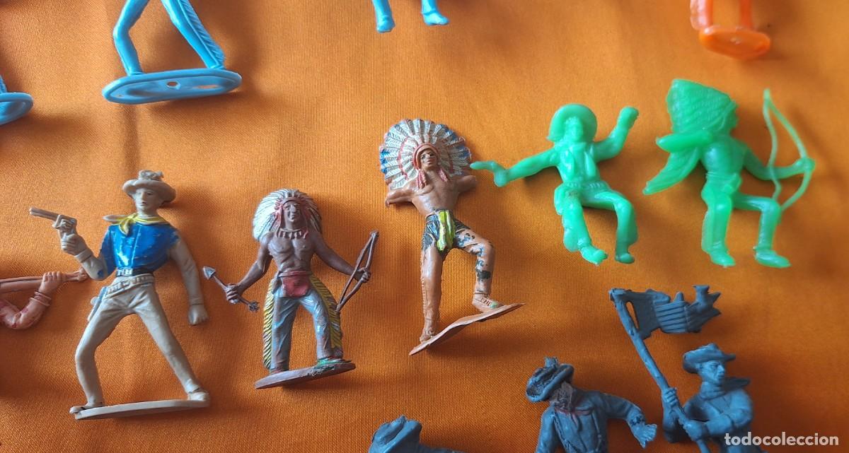 Figuras de goma y PVC: Lote Indios y Vaqueros de Pl&aacute;stico - Comansi - Jecsan - Reamsa - - Foto 14