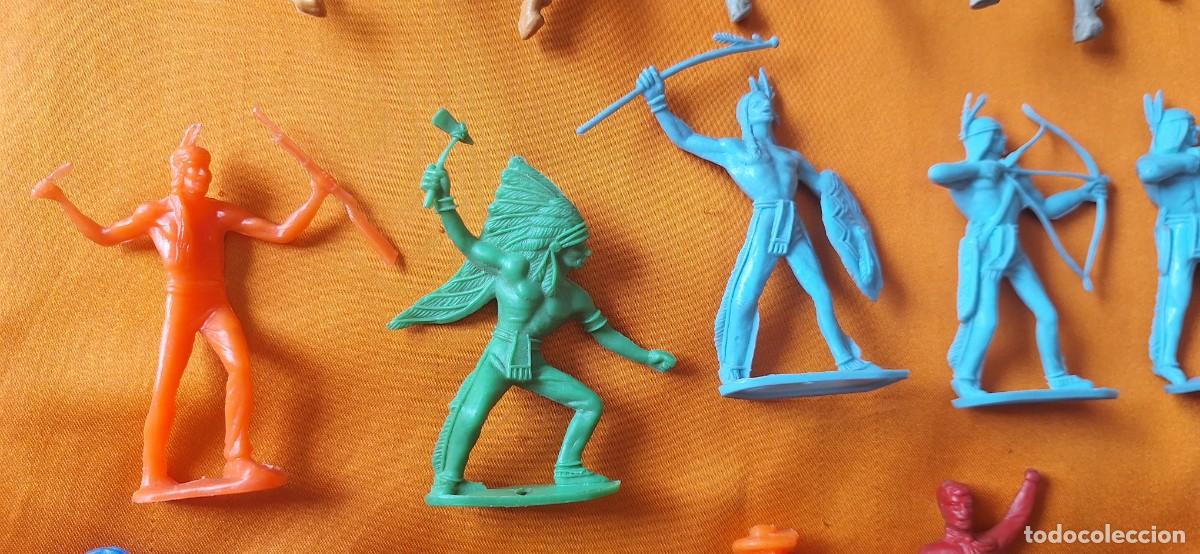 Figuras de goma y PVC: Lote Indios y Vaqueros de Pl&aacute;stico - Comansi - Jecsan - Reamsa - - Foto 17