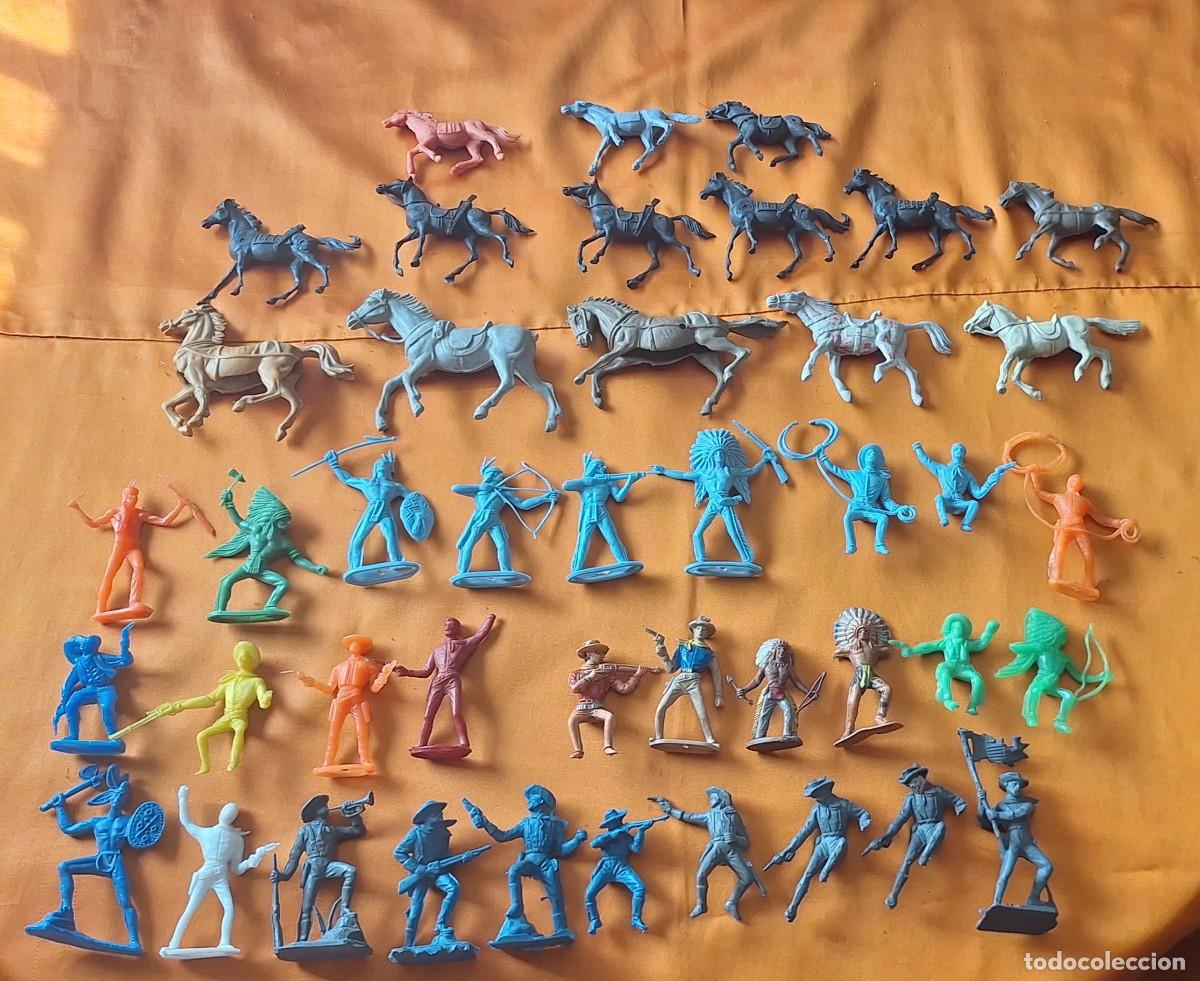 Figuras de goma y PVC: Lote Indios y Vaqueros de Pl&aacute;stico - Comansi - Jecsan - Reamsa - - Foto 25