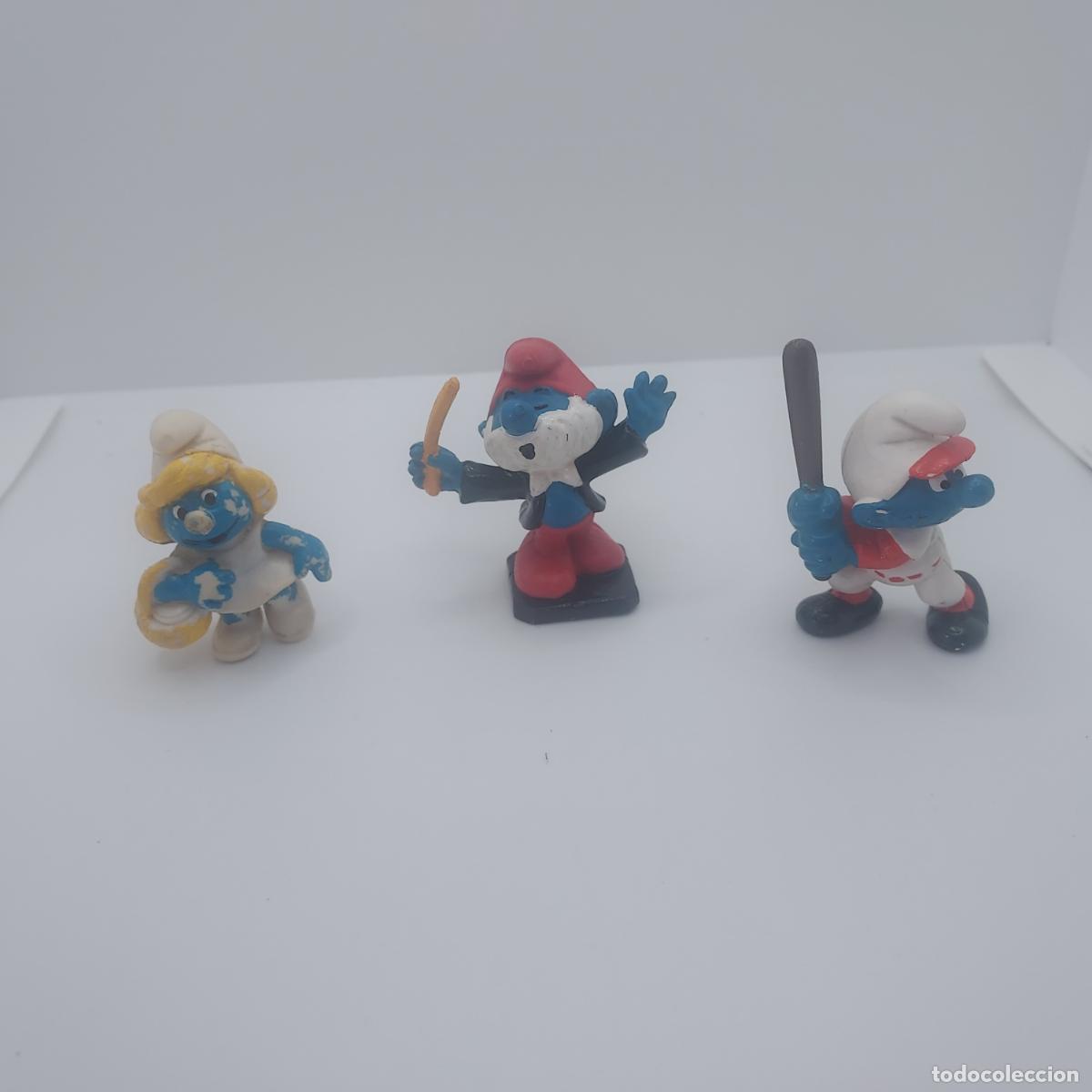 Figuras de goma y PVC: 3 Figuras pvc pitufos - Foto 1