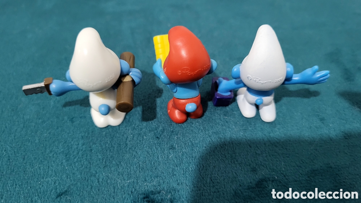 Figuras de goma Kinder: Figuras pitufos Kinder - Foto 2
