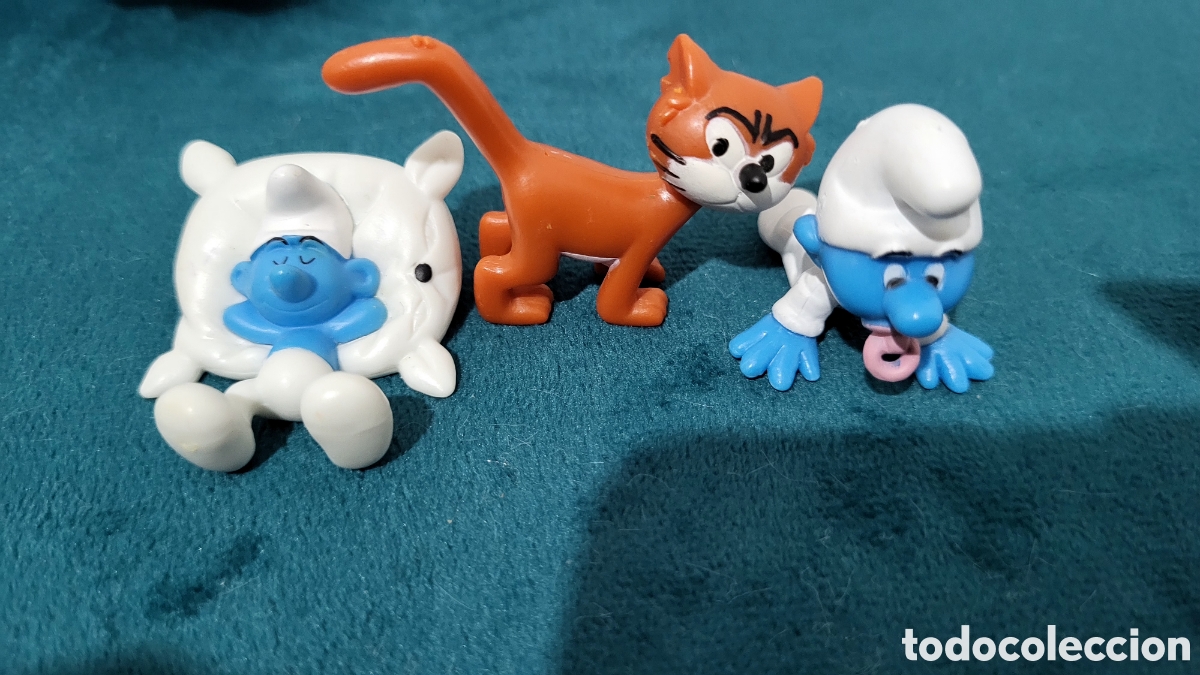 Figuras de goma Kinder: Figuras pitufos Kinder - Foto 1