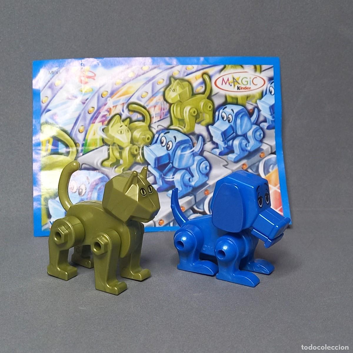 Figuras de goma Kinder: Colecci&oacute;n completa de Robots, perro y gato. Magic Kinder 2005 - Foto 2