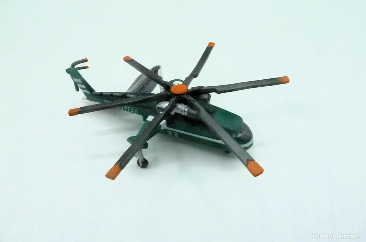 Figuras de Goma y PVC: Helic&oacute;ptero Windlifter. Aviones Pixar. Bullyland