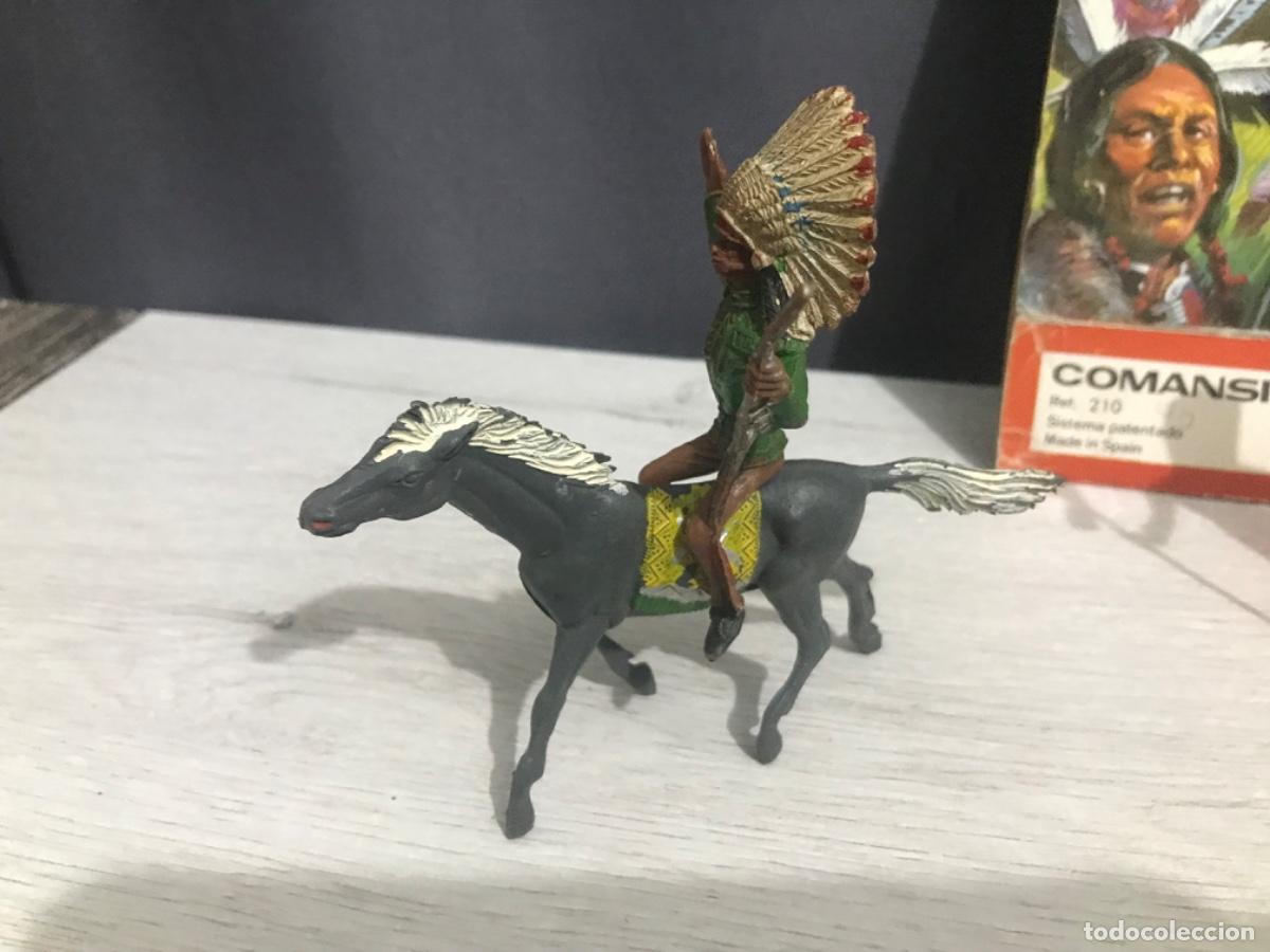 Figuras de goma y PVC: Jinetes indios comansi ref 210 - Foto 3