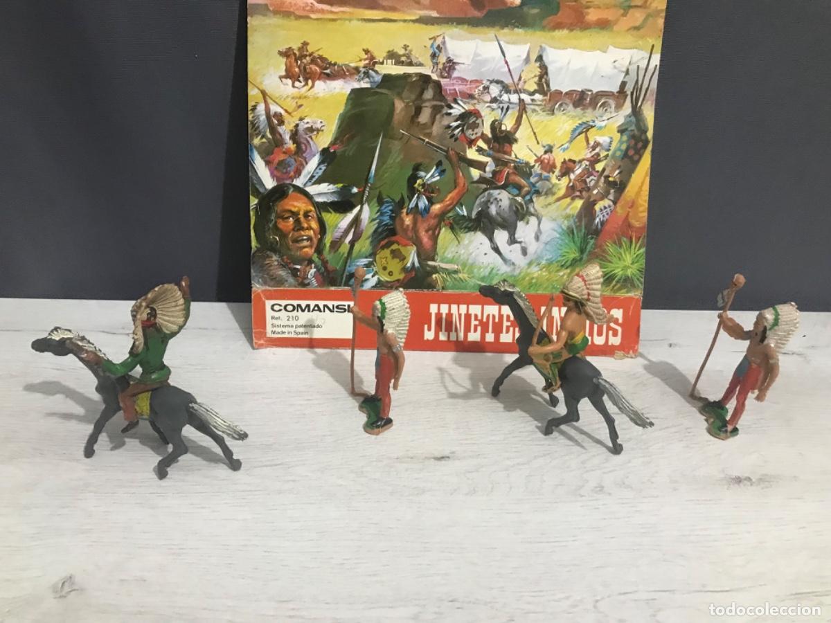 Figuras de goma y PVC: Jinetes indios comansi ref 210 - Foto 6