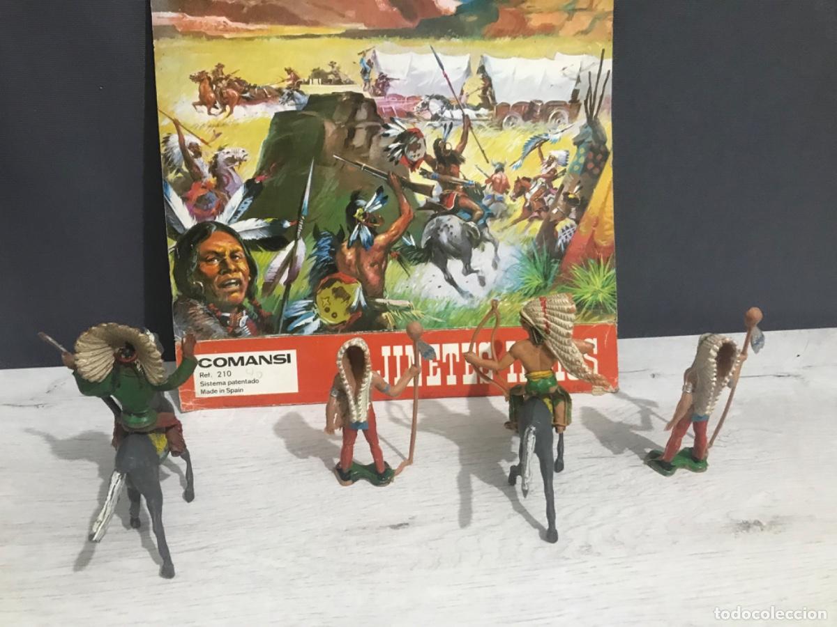 Figuras de goma y PVC: Jinetes indios comansi ref 210 - Foto 7
