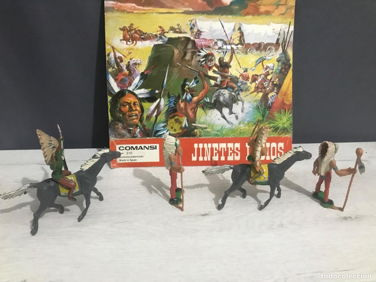 Figuras de goma y PVC: Jinetes indios comansi ref 210 - Foto 8