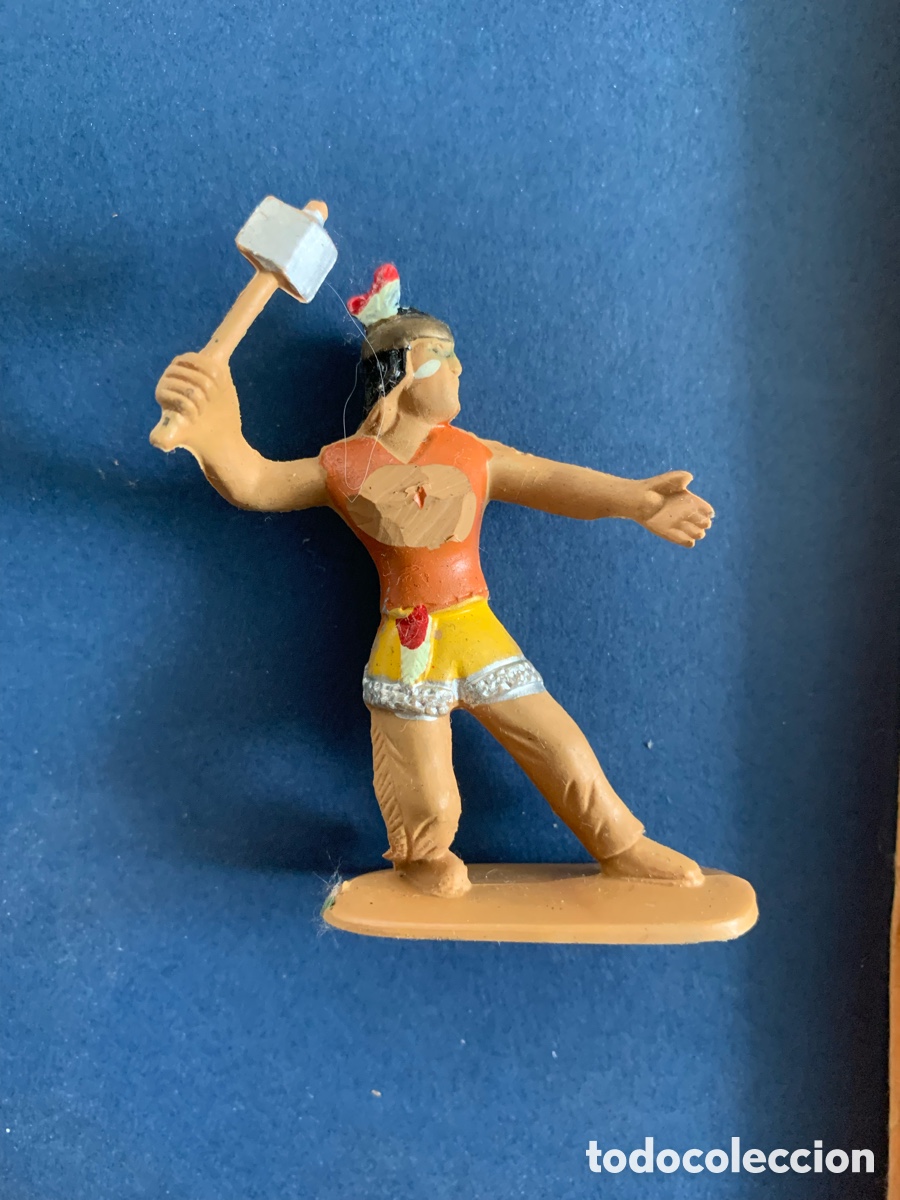 Figuras de goma y PVC: Figuras indio goma 5 cm - Foto 1