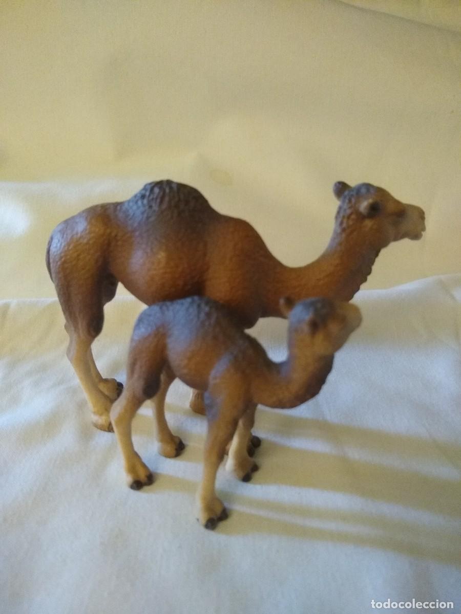Figuras de goma y PVC: Dromedario con cr&iacute;a marca Schleich - Foto 2