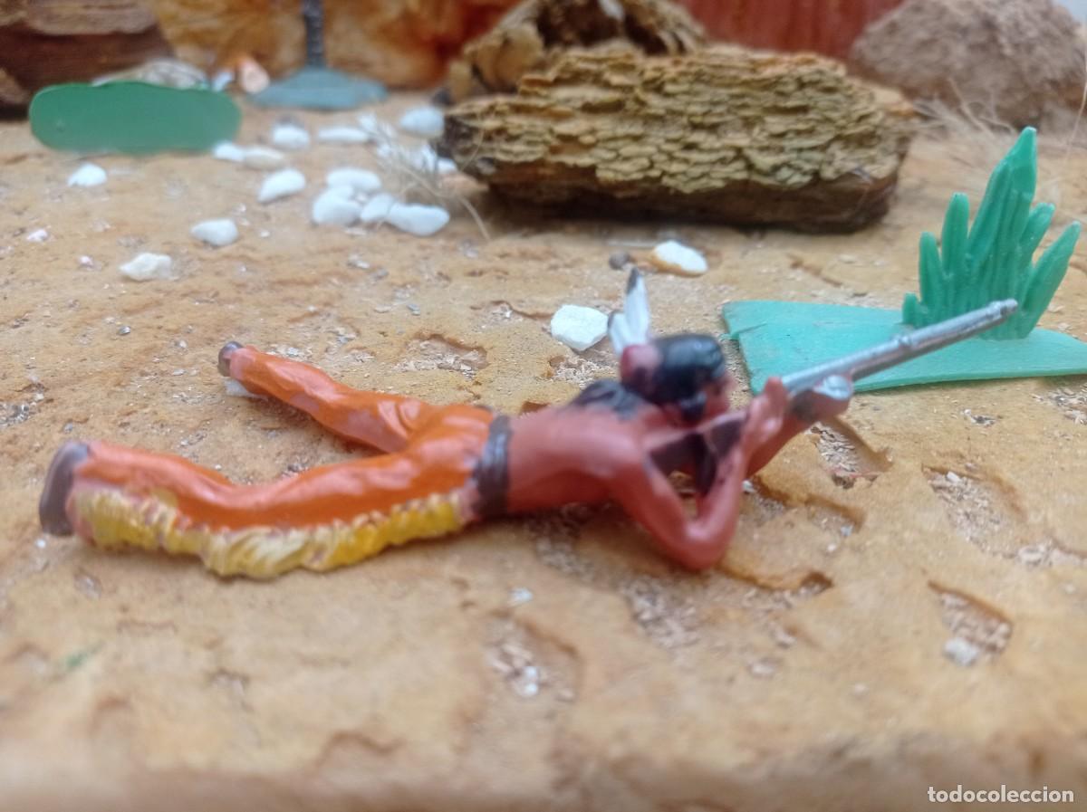 Figuras de goma y PVC: Indio de elastolin jecsan - Foto 1