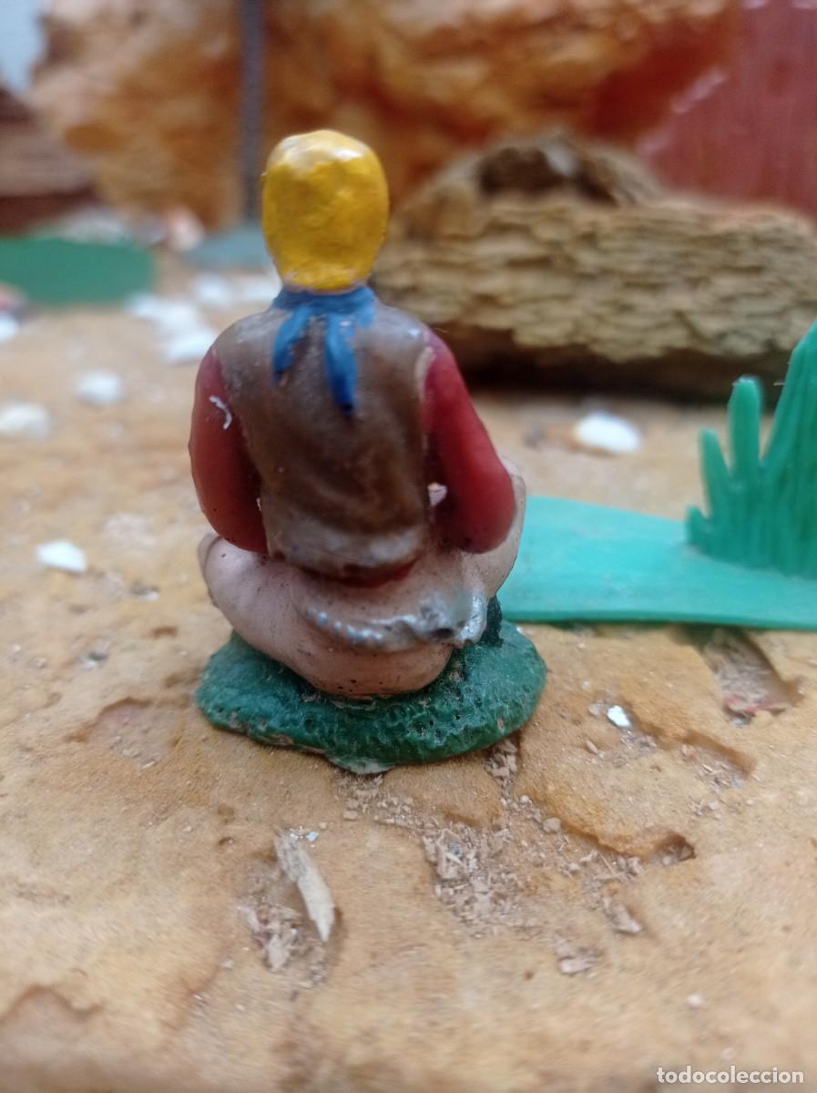 Figuras de goma y PVC: Vaquero de goma de elastolin - Foto 2