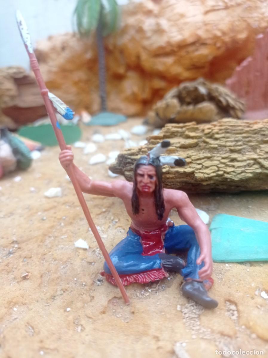 Figuras de goma y PVC: Indio de elastolin jecsan - Foto 1