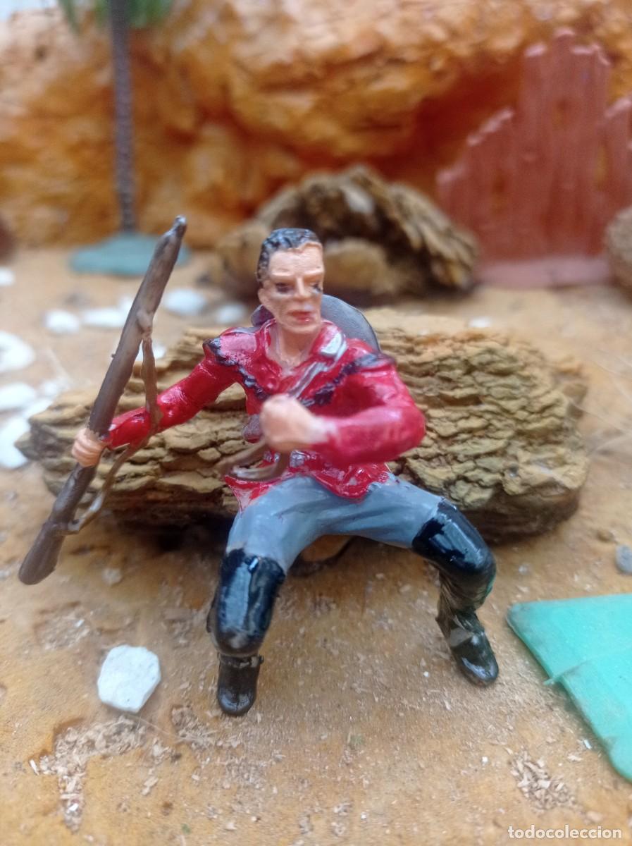 Figuras de goma y PVC: Vaquero y caballo de elastolin - Foto 4