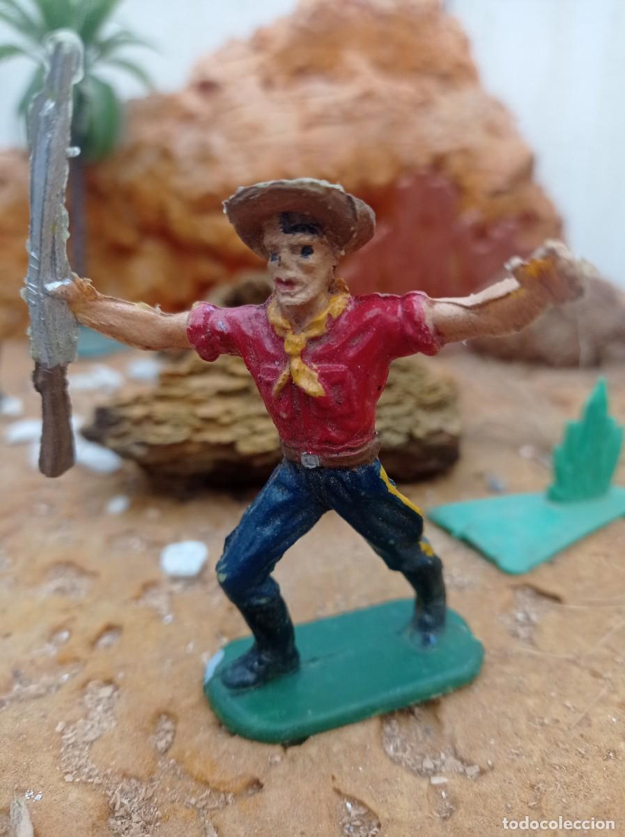 Figuras de goma y PVC: Vaquero de elastolin jecsan - Foto 1