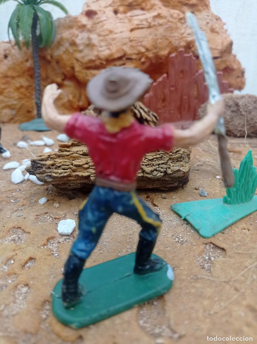 Figuras de goma y PVC: Vaquero de elastolin jecsan - Foto 2