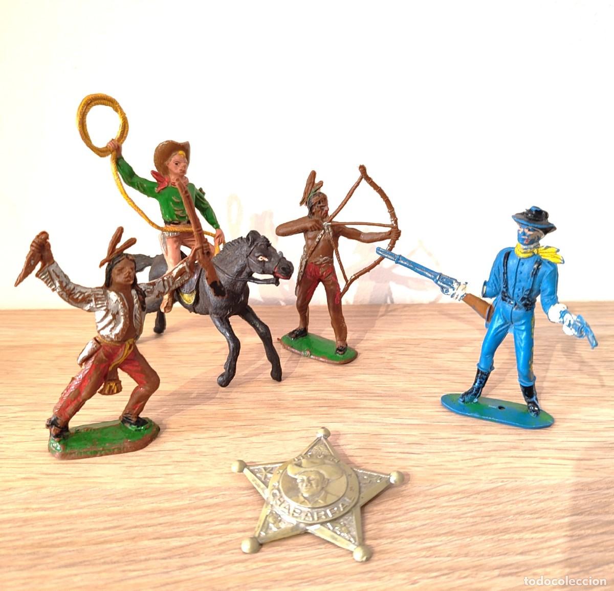 Figuras de goma y PVC: 4 FIGURAS EN PL&Aacute;STICO DE COMANSI. A&Ntilde;OS 70 - Foto 1