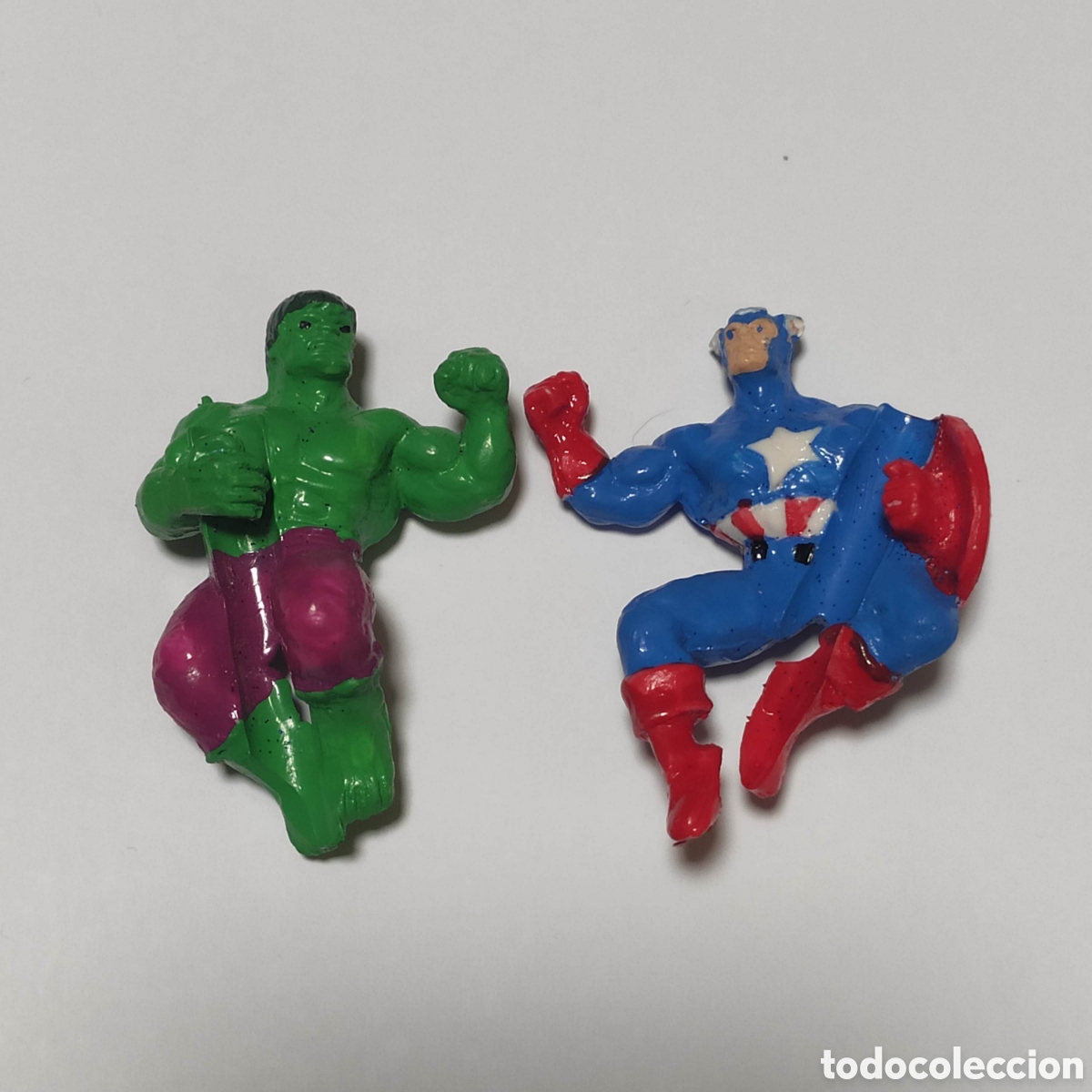 Figuras de goma y PVC: HULK CAPITAN AMERICA YOLANDA - Foto 1