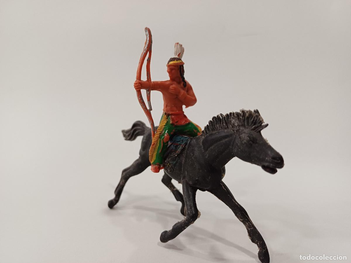 Figuras de goma y PVC: INDIO A CABALLO TIPO JECSAN. - Foto 2
