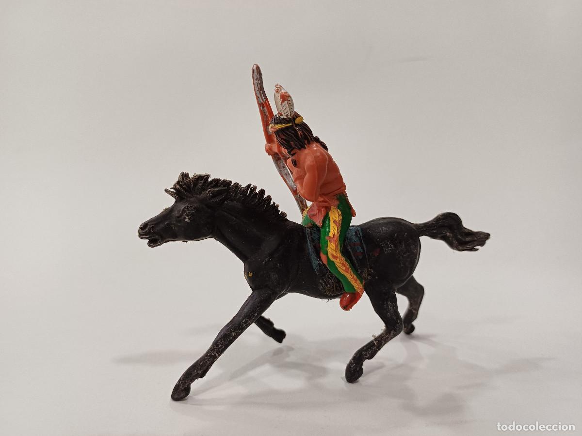 Figuras de goma y PVC: INDIO A CABALLO TIPO JECSAN. - Foto 3