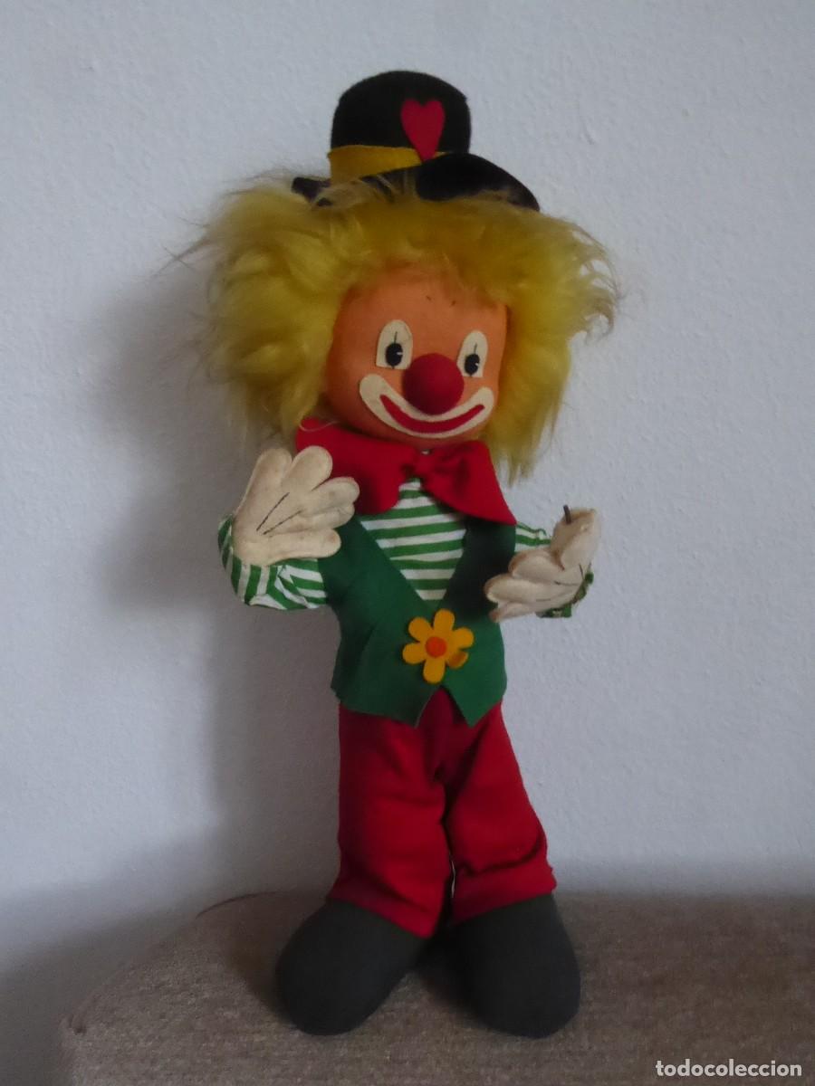 Figuras de goma y PVC: Mu&ntilde;eco payaso a&ntilde;os 70