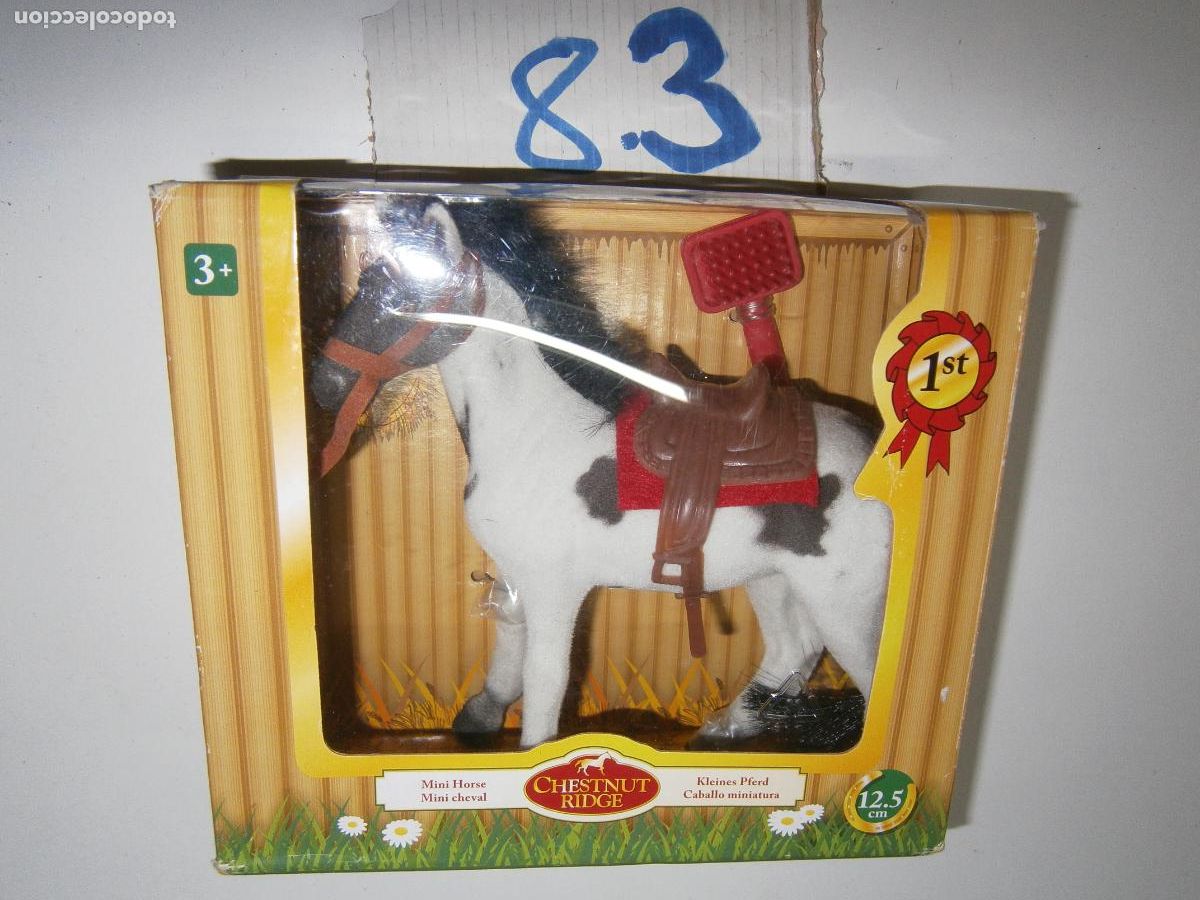 Figuras de goma y PVC: CABALLO MINIATURA CON COMPLEMENTOS EN SU CAJA NUEVO - Foto 1