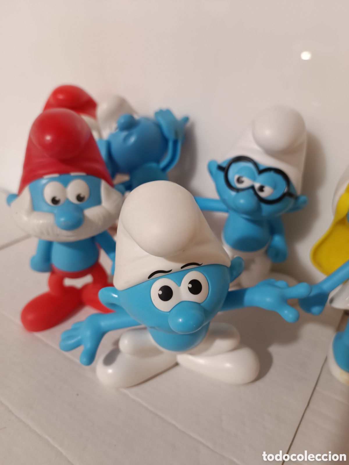 Figuras de goma y PVC: Figuras Los pitufos Burger King - Foto 3