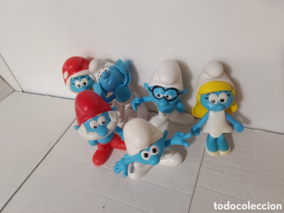 Figuras de goma y PVC: Figuras Los pitufos Burger King - Foto 5