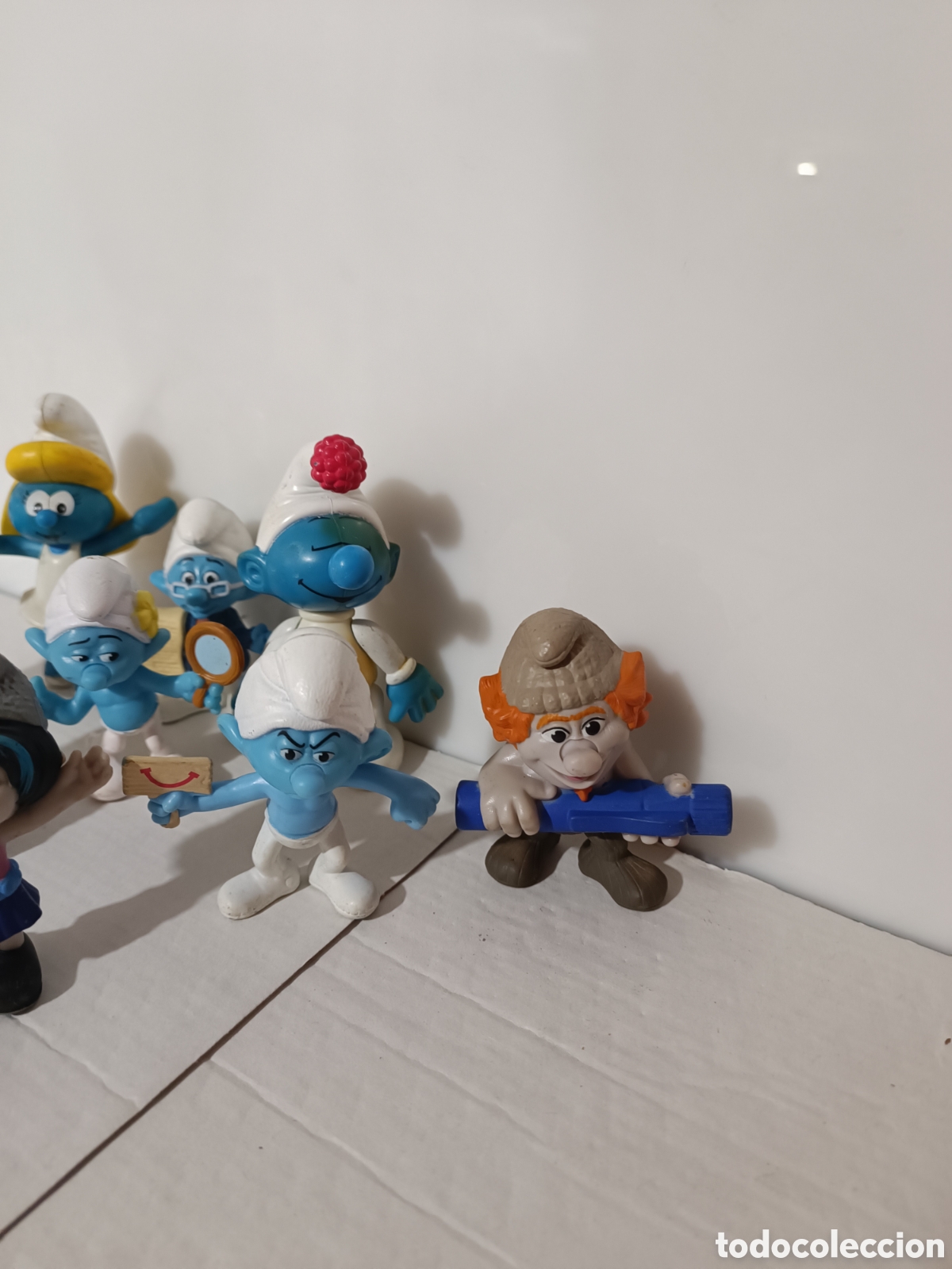 Figuras de goma y PVC: Figuras Los pitufos McDonalds - Foto 2