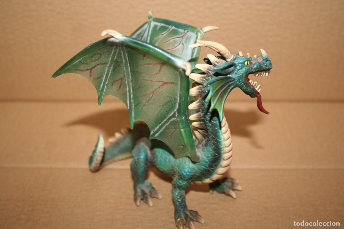 Figuras de goma y PVC: mu&ntilde;eco dragon schleich 2003 - Foto 3