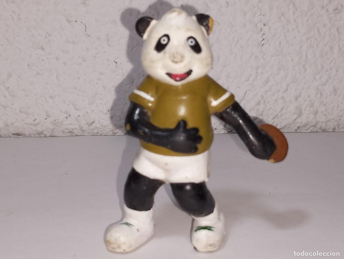 Figuras de goma y PVC: ANTIGUA FIGURA DE GOMA PROMOCIONAL DE EMBUTIDOS EL POZO JUEGOS OLIMPICOS BARCELONA 92 DISCO