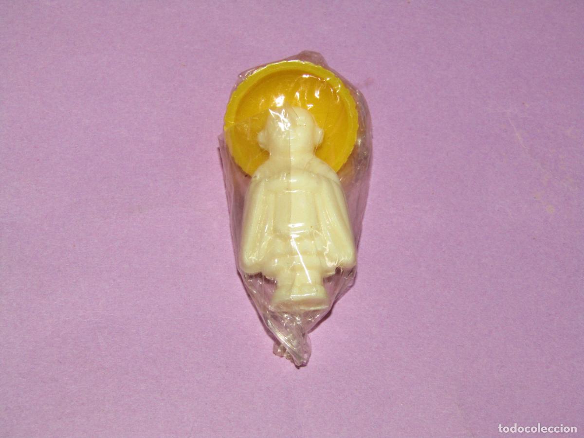 Rubber and PVC Figures: Antigua Figura de Rosc&oacute;n de Reyes en Pl&aacute;stico Cristalino - A&ntilde;o 1970-80s.
