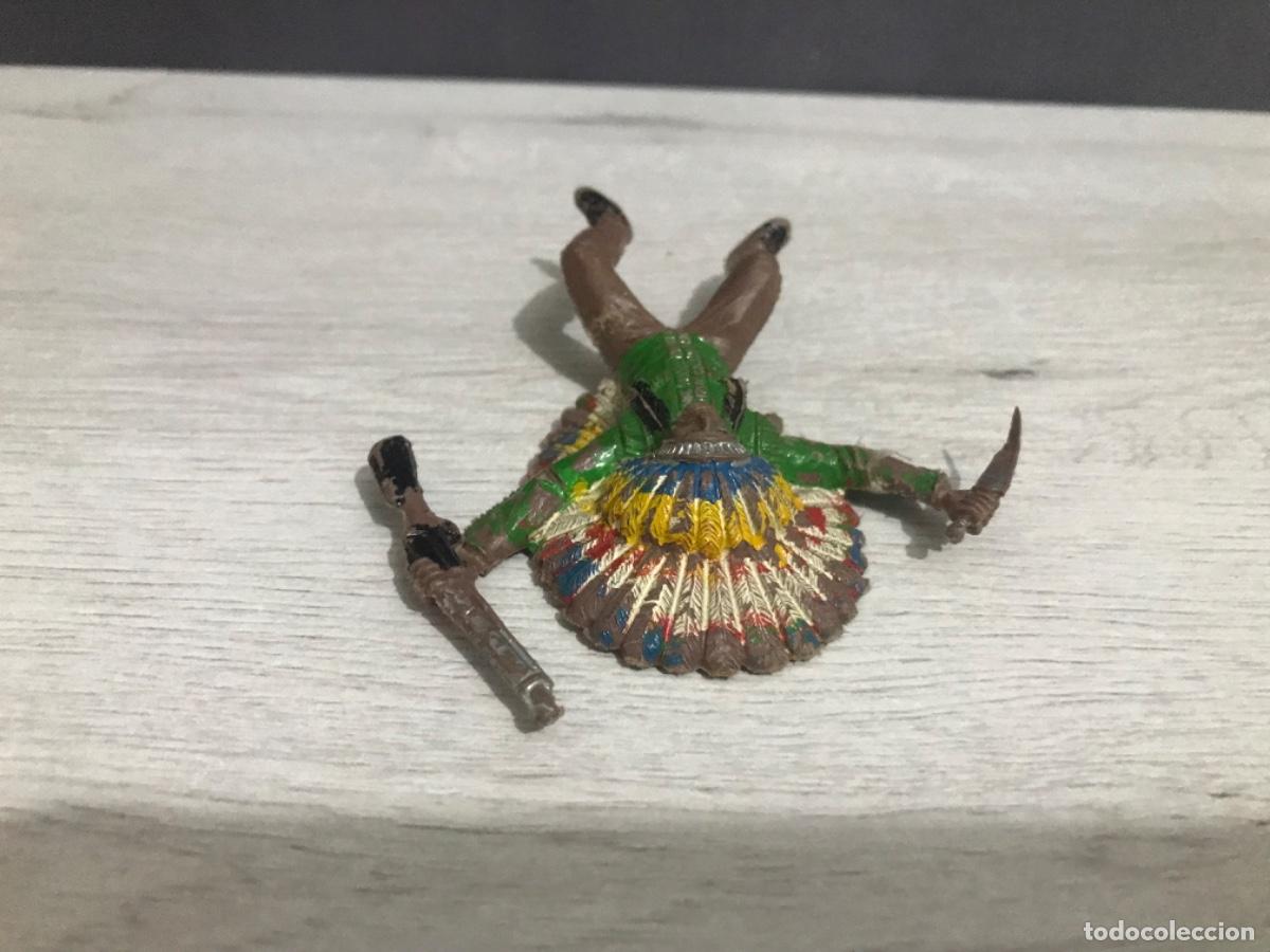 Figuras de goma y PVC: Lote de 3 indios realizados en plastico - Foto 6