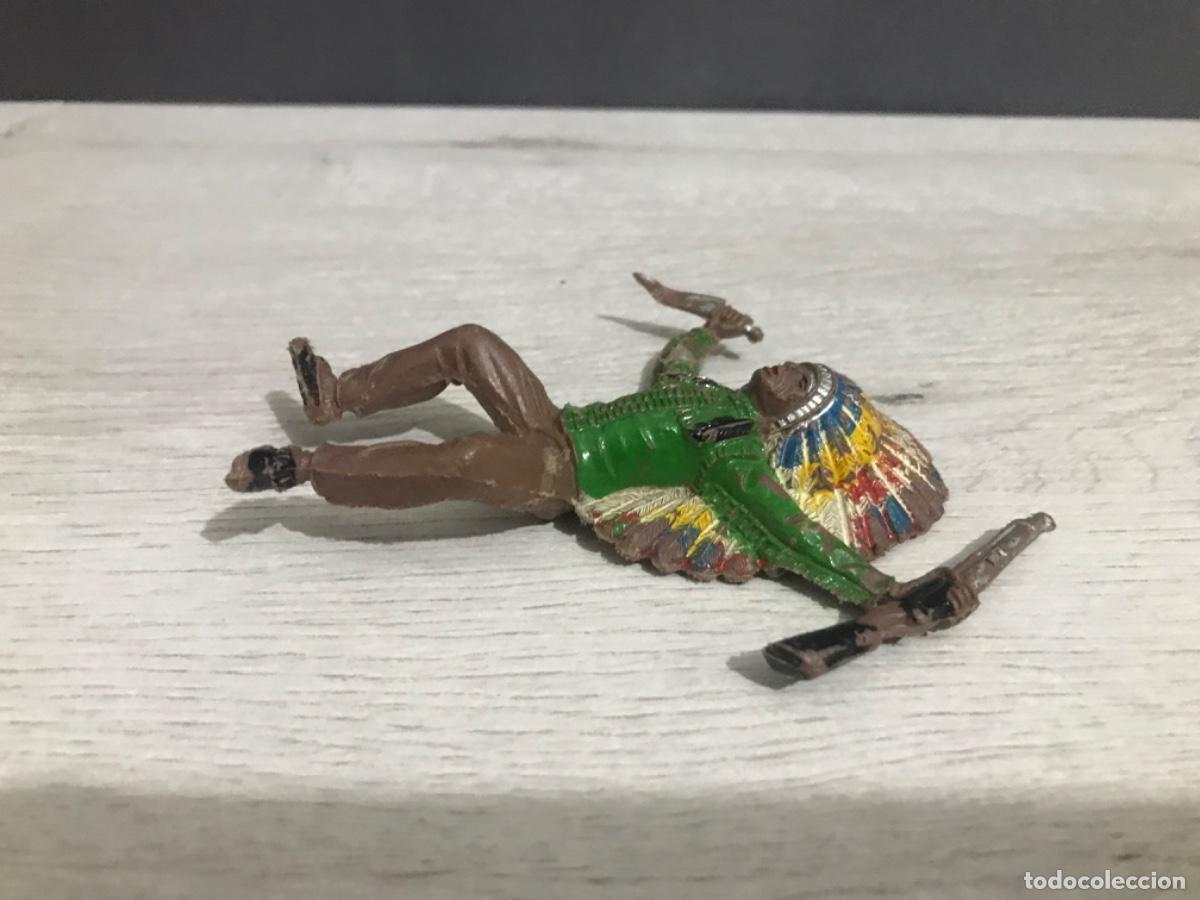 Figuras de goma y PVC: Lote de 3 indios realizados en plastico - Foto 7