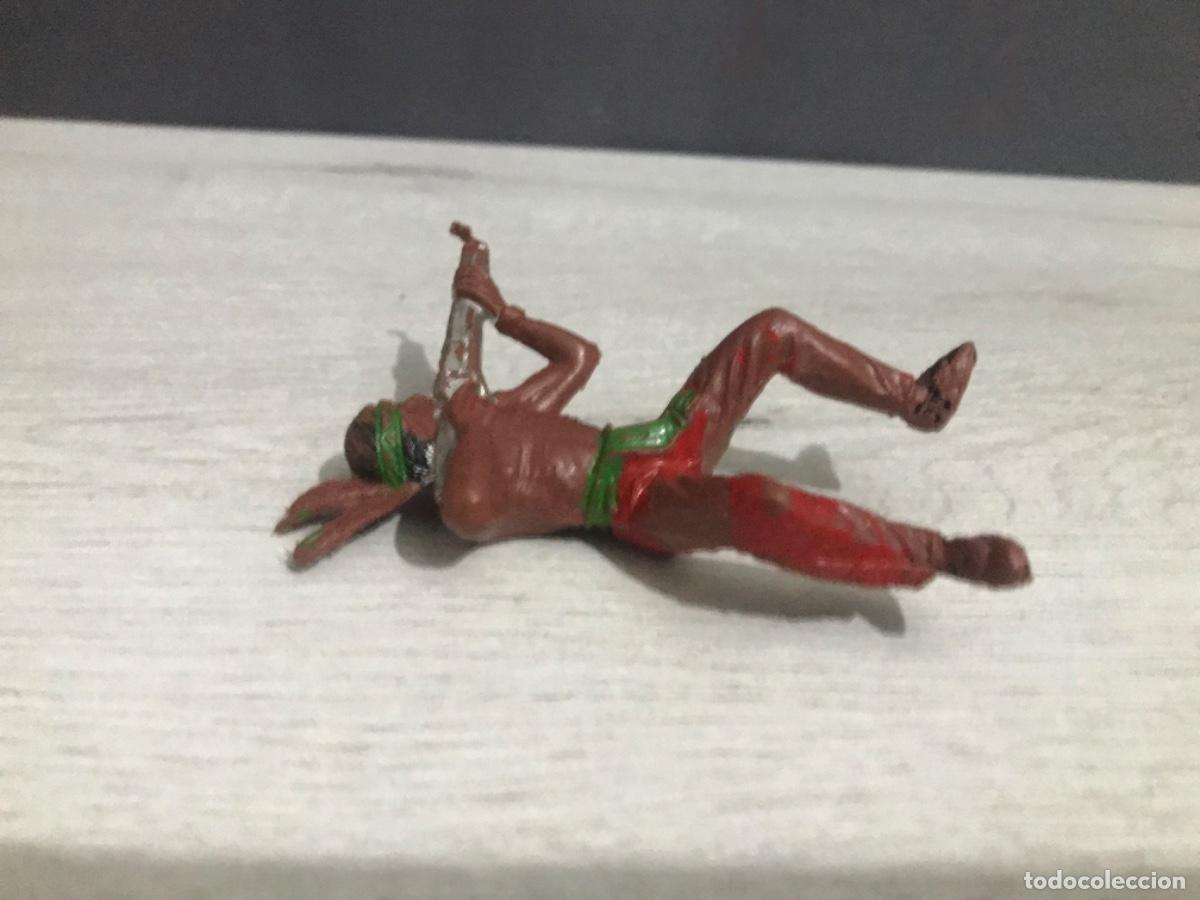Figuras de goma y PVC: Lote de 3 indios realizados en plastico - Foto 11