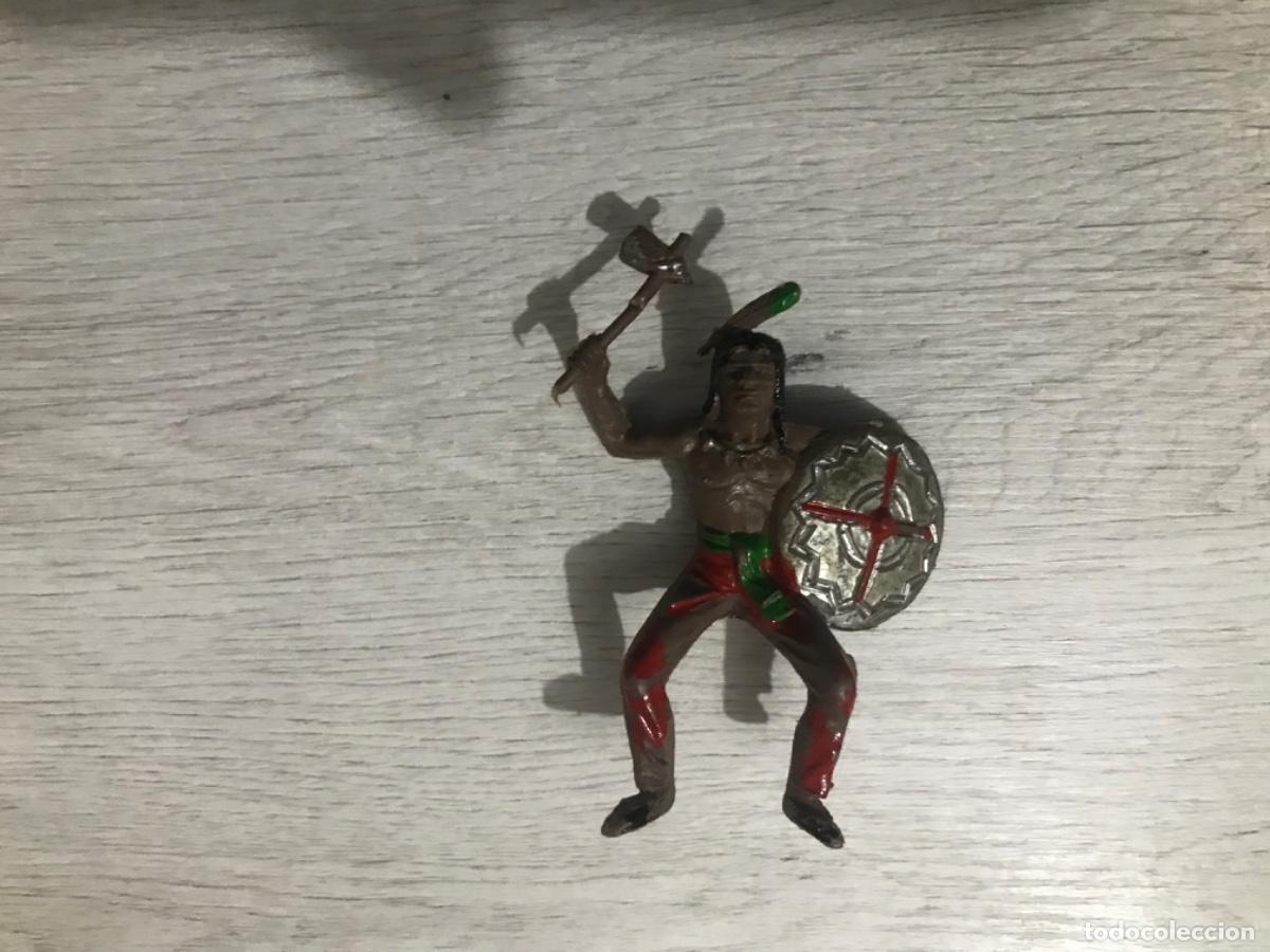 Figuras de goma y PVC: Lote de 3 indios realizados en plastico - Foto 15