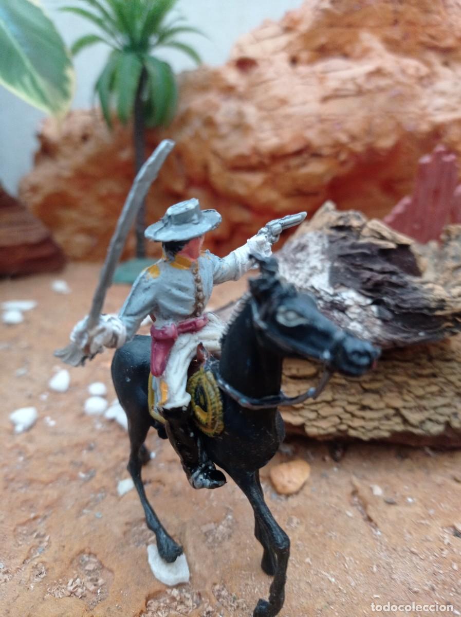 Figuras de goma y PVC: Soldado confederado con caballo de lafredo - Foto 2